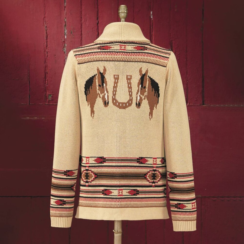 Last 1! NWT Western Horse Cardigan Sweater